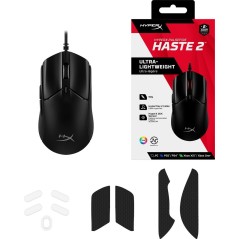 Køb HyperX Pulsefire Haste 2 Optisk Kabling Sort - Lynhurtig Præcision og Komfort!