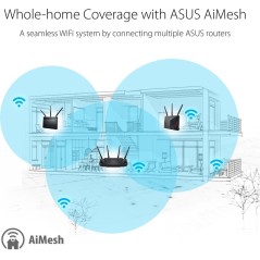Køb ASUS RT-AX58U V2 Trådløs Router Desktop - Hurtig, Stabil & Effektiv Wi-Fi Løsning!