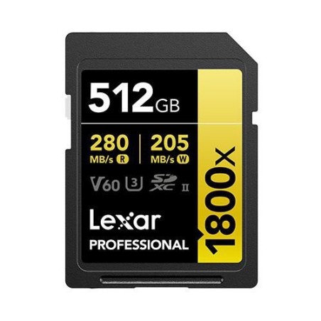 Lexar Professional 1800X 512 GB - Hurtig, Pålidelig og Ideel til Professionelle Fotografier og Videoer