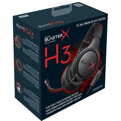 Køb Creative Sound BlasterX H3 Kabling Headset Sort - Fantastisk Lyd & Komfort!