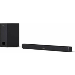 Sharp HT-SBW110 21-kanal Lydbarsystem - Sort | Kraftfuld Lydkvalitet til Dit Hjem