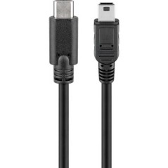 Goobay USB 2.0 Type-C Kabel 50cm - Sort | Hurtig og Pålidelig Opladning & Dataoverførsel