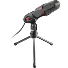 Trust Gaming GXT 212 Mico Mikrofon - Kvalitets Omni-Directional Mikrofon i Sort til Professionel Lydoptagelse - Varenr. 87134392