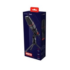 Trust Gaming GXT 212 Mico Mikrofon - Kvalitets Omni-Directional Mikrofon i Sort til Professionel Lydoptagelse - Varenr. 87134392