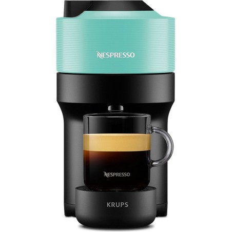 Krups Nespresso Vertuo Pop XN9204 Kaffemaskine - Aqua-mynte | Ultimativ Kaffeoplevelse!