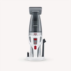 SEVERIN HV 7146 Støvsuger Håndmodel - 0,65 liter - Effektiv, kompakt og stilren i hvid/grå