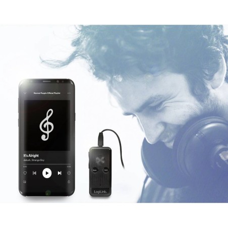 LogiLink - Bluetooth trådløs audiomodtager for mobiltelefon, højttaler, headset, bilaudio