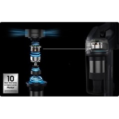 Samsung Jet 75E Pro VS20B75ADR5 Støvsuger - Kraftfuld 200W Pindhåndholdt 0,8L i Sølv - Effektiv Rengøring til Hjemmet!