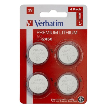 Køb Verbatim Batteri CR2450 - Langtidsholdbar Energi med varenummer 0023942495352