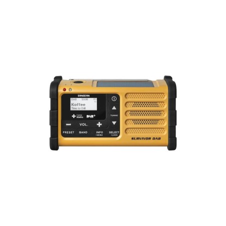 Sangean MMR-88 Vejrvarslingsradio - Sort/Gul | Pålidelig & Stilfuld Med Nyeste Teknologi!