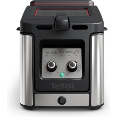 Tefal Clear Duo Fritureapparat 3.5liter Rustfrit stål/sort