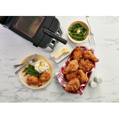 Tefal Clear Duo Fritureapparat 35L - Rustfrit Stål i Elegant Design - Perfekt til Sprøde Retter!