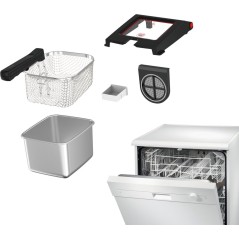 Tefal Clear Duo Fritureapparat 35L - Rustfrit Stål i Elegant Design - Perfekt til Sprøde Retter!