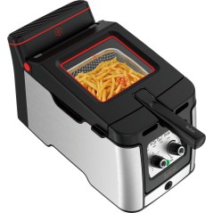 Tefal Clear Duo Fritureapparat 35L - Rustfrit Stål i Elegant Design - Perfekt til Sprøde Retter!