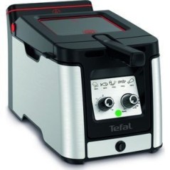 Tefal Clear Duo Fritureapparat 35L - Rustfrit Stål i Elegant Design - Perfekt til Sprøde Retter!