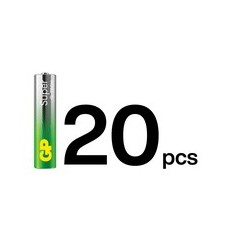 GP Super AAA type Standardbatterier 20
