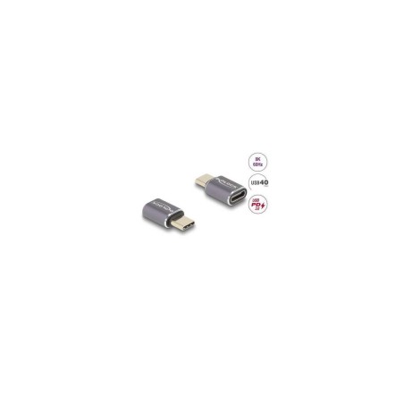 Delock USB-C Adapter - 24 Pin USB-C til 24 Pin USB-C | Professionel Kvalitet og Høj Ydeevne - Varenummer: 4043619600465