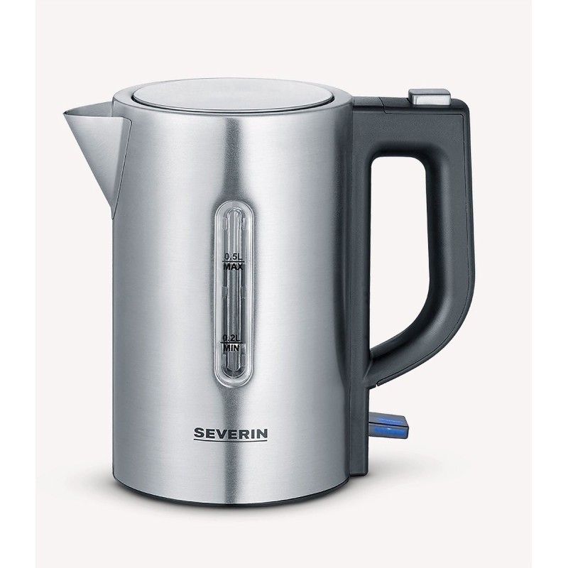 SEVERIN Elkedel 0.5liter 1.1kW Børstet rustfrit stål/sort SEVERIN Elkedel 0.5liter 1.1kW Børstet rustfrit stål/sort