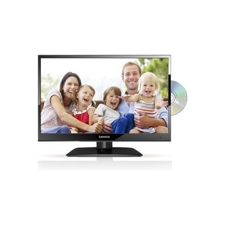 Lenco DVL-1662 16" 720p, Sort - Perfekt Bærbar Skærm til Underholdning og Mobilitet!