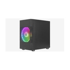 AeroCool Atomic-G-BK-v2 Trn Micro-ATX - Stilig Sort Kabinet uden Strømforsyning - Ideel til Dit Gamer Setup!
