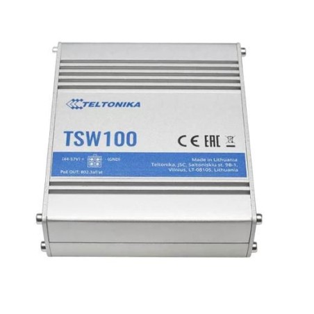 Teltonika TSW100 INDUSTRIAL UNMANAGED Switch TSW100000000 | Robust og Pålidelig Netværksløsning