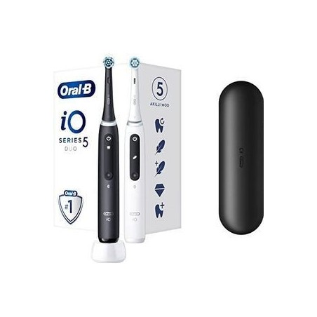 Oral-B iO Series 5 Elektrisk Tandbørste Sort Hvid