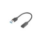 Lanberg USB-C adapter 15cm Sort Lanberg USB-C adapter 15cm Sort