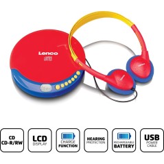 Lenco CD-021 CD-afspiller - Nyd krystalklar lyd i stilfuldt design!