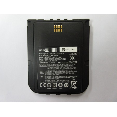 Køb CipherLab RS51HERA51 Batterimodul - Hold din enhed kørende med høj kvalitet! Varenummer: BRS51BAT00009