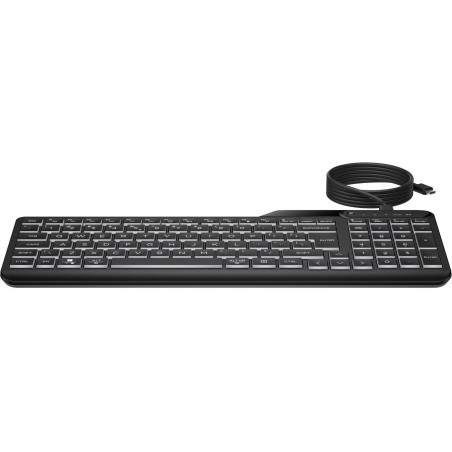 HP Backlit Wired Keyboard - Optimal Tastatur med Lys til Effektiv Skrivning | Varenummer: 7N7C0AA#UUZ