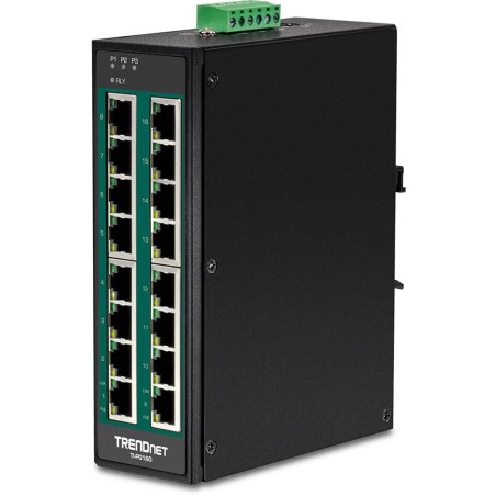 "Opdag TRENDnet 16-Port Hardened Industrial Switch - Robust, Pålidelig og Effektiv Netværksteknologi - Varenr: TI-PG160"