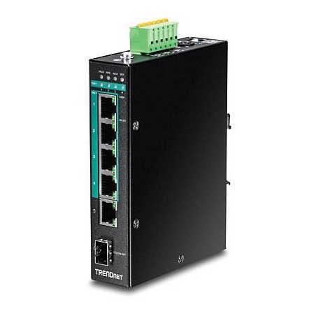 Køb TRENDnet 6-port Hardened Industrial Switch TI-PG541I – Robust, Hurtig og Pålidelig Netværksløsning!