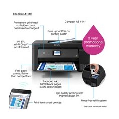 Epson EcoTank L14150 Blkprinter - Effektiv, Økonomisk og Miljøvenlig Printing med Varenummer 8715946672670