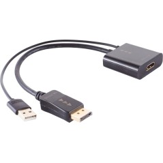 S-Impuls Hdmi Adapter Displayport Plug 4K 30Cm