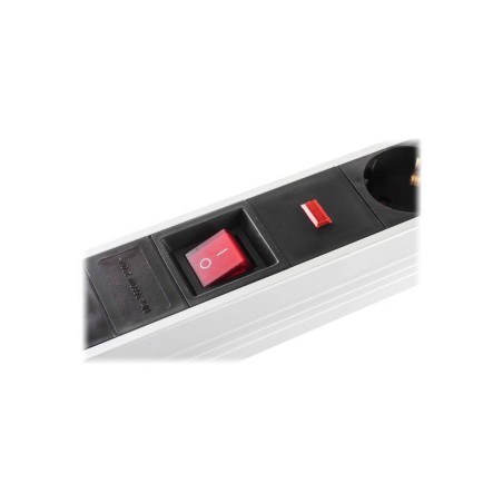  S-Impuls Alu Power Strip 6-Vejs Sort