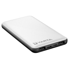 Varta Energy Powerbank 10000mAh 15Watt 2xUSB-A 1xUSB-C Hvid