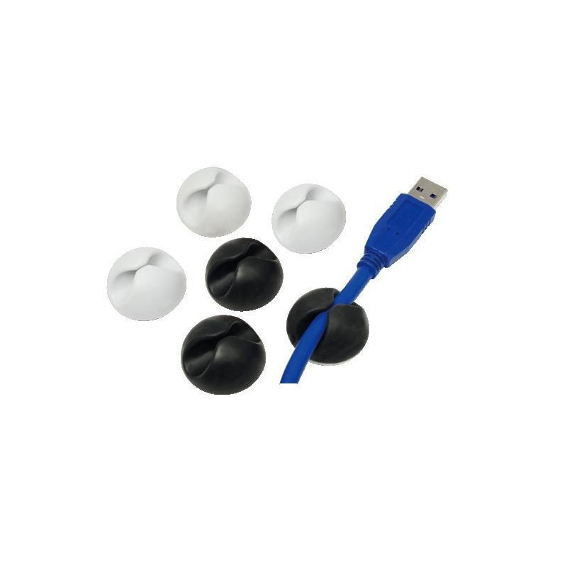 LogiLink Cable organiser set, 6 pcs., LogiLink Cable organiser set, 6 pcs.,