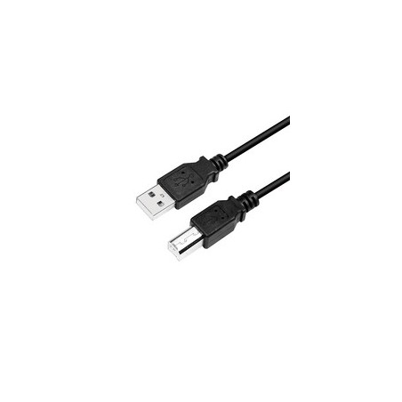 LogiLink USB 2.0 Kabel 2m - Sort | Kvalitetsforbindelse til Dine Enheder - Varenr. 4052792052565