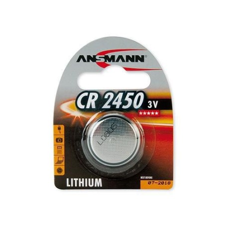 "ANSMANN Lithium CR 2450 3V Batteri - Langvarig Energi og Pålidelig Ydelse | Varenr. 5020112"
