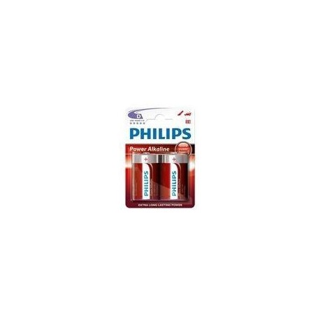 Philips Power Alkaline LR20P2B10 DLR20 - 2 stk. Premium Batterier til Langvarig Energi og Pålidelig Ydelse