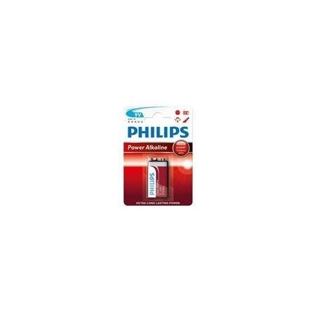 Køb Philips Power Life 9V Standardbatterier - Pålidelig Energi og Lang Varighed (Varenummer: 8712581550042)