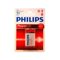 Philips Power Life 9V Standardbatterier