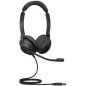 Jabra Evolve2 30 SE MS Stereo Kablet Høretelefoner Sort Jabra Evolve2 30 SE MS Stereo Kablet Høretelefoner Sort