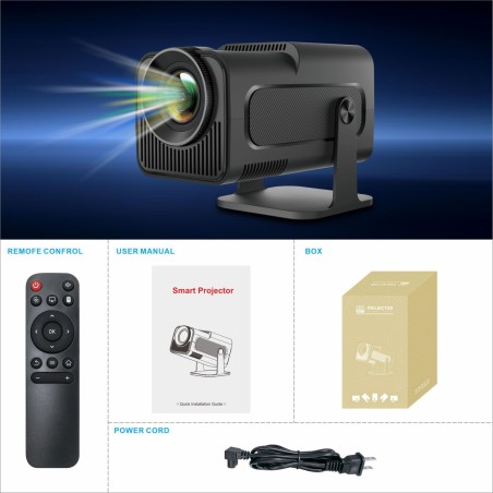 HY320 Mini WiFi Projektor – 1080P Full HD, Android, WiFi 6 & Bluetooth 5.0