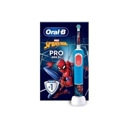 Szczoteczka Oral-B Vitality Pro Kids 103 Spiderman - 4 x Koncwka, Wyciskacz do past, Uchwyt na koncwke - Perfekt til børn!