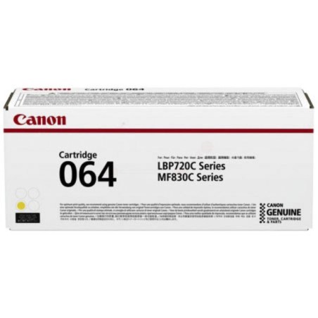 Canon 064 Gul Toner - 5000 Sider - Optimal Kvalitet & Ydelse - Varenr. 4549292182491