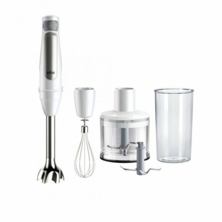 "Braun Multiquick 7 MQ 7035I WH Stavblender - Premium Hvidbørstet Rustfrit Stål til Perfekte Resultater"