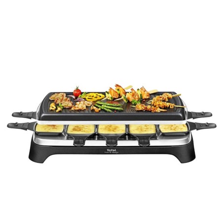 Tefal RE 4588 Raclettegrill - Rustfrit Stål i Sort | Skab Uforglemmelige Madoplevelser!