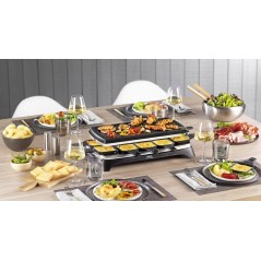 Tefal RE 4588 Raclette/grill Rustfrit stål/sort
