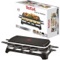 Tefal RE 4588 Raclette/grill Rustfrit stål/sort
